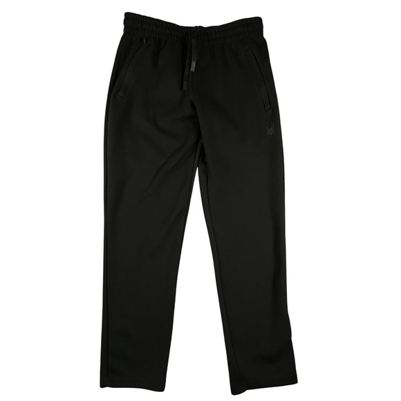 Spyder Active Pants Mens Small Black ProWB Zip Pocket Athletic Stretch Training - Picture 1 of 8